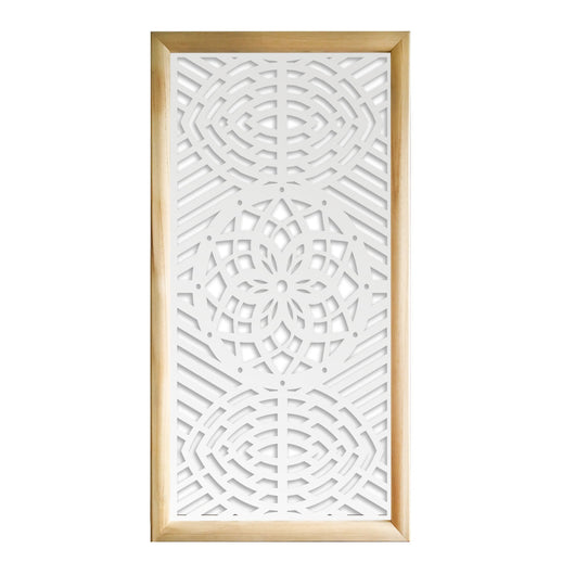 ABBEY ROSE - Moduli Decorativi in Legno e PVC Colore: bianco, Misura: 73x148 cm