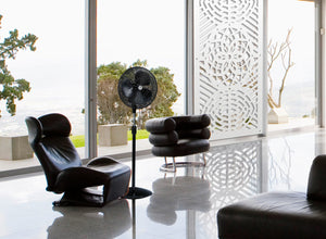 ABBEY ROSE - Pannello in PVC traforato - Parasole Misura: 98x198 cm, Colore: bianco