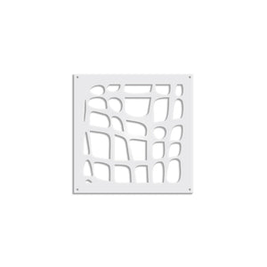 ABSTRACT - Pannello in PVC traforato - Parasole Colore: bianco, Misura: 73x73 cm
