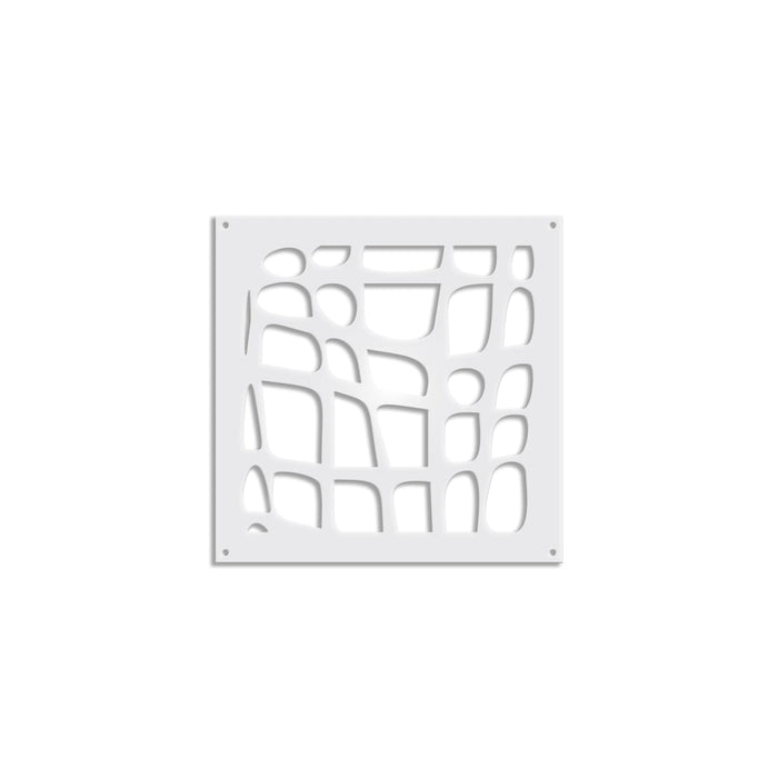 ABSTRACT - Pannello in PVC traforato - Parasole Colore: bianco, Misura: 73x73 cm
