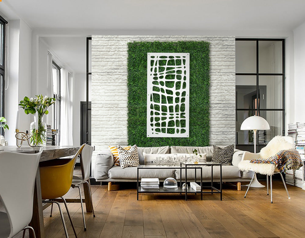 ABSTRACT - Pannello in PVC traforato - Parasole Colore: bianco, Misura: 73x148 cm