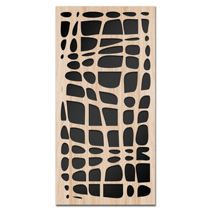 ABSTRACT - Quadro arredo LASERCUT composito Legno e PVC Misura: 50x100 cm