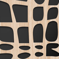 ABSTRACT - Quadro arredo LASERCUT composito Legno e PVC Misura: 70x140 cm