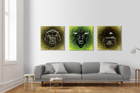 ABSTRACT 1103 - Quadro Canvas su telaio in legno Misura: 80x80 cm