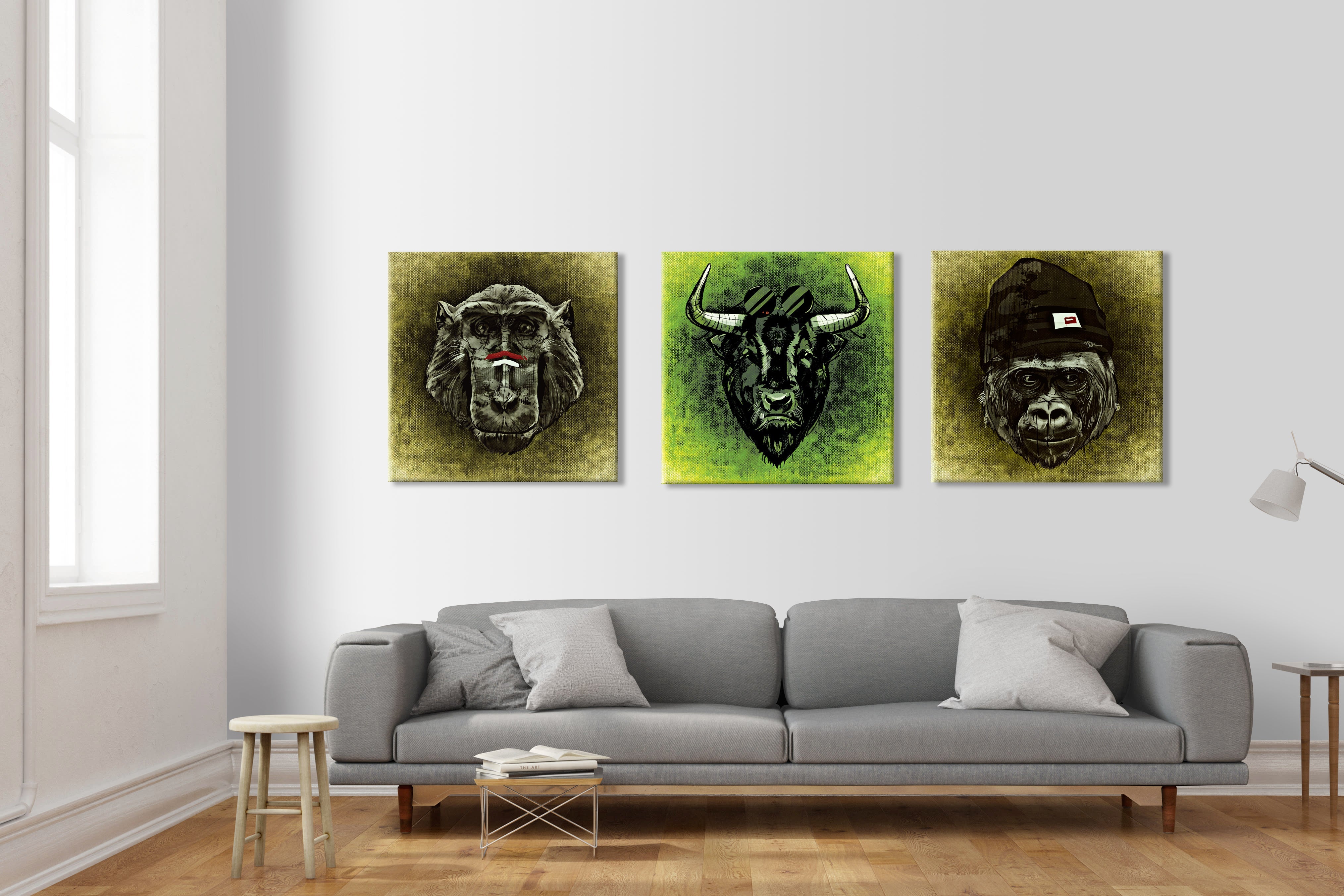 ABSTRACT 1103 - Quadro Canvas su telaio in legno Misura: 80x80 cm