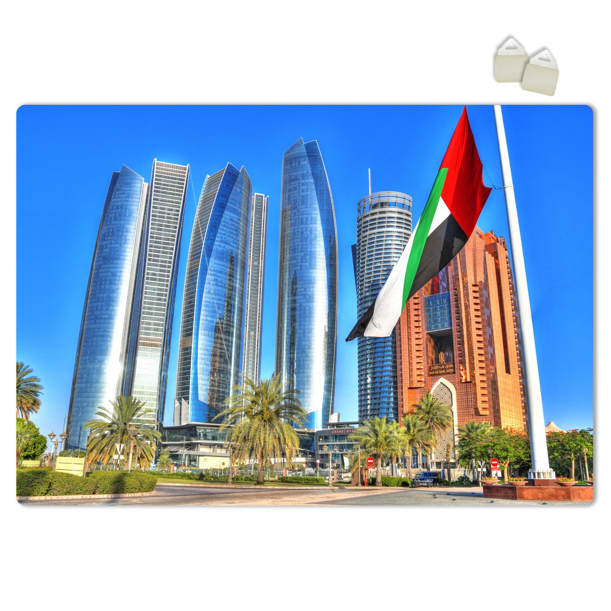 ABU DHABI - POSTER in PVC da 3mm Misura: 70x100 cm
