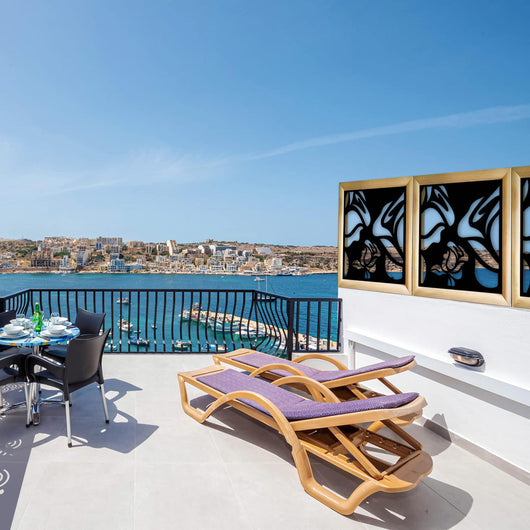 ADENIUM - Moduli Decorativi in Legno e PVC Misura: 48x48 cm, Colore: nero