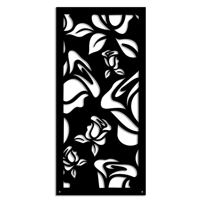 ADENIUM - Pannello in PVC traforato - Parasole Colore: nero, Misura: 98x198 cm