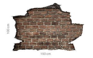 Adesivo parete muro effetto 3D MATTONI wall sticker adesivo per muro Misura: 150x100 cm