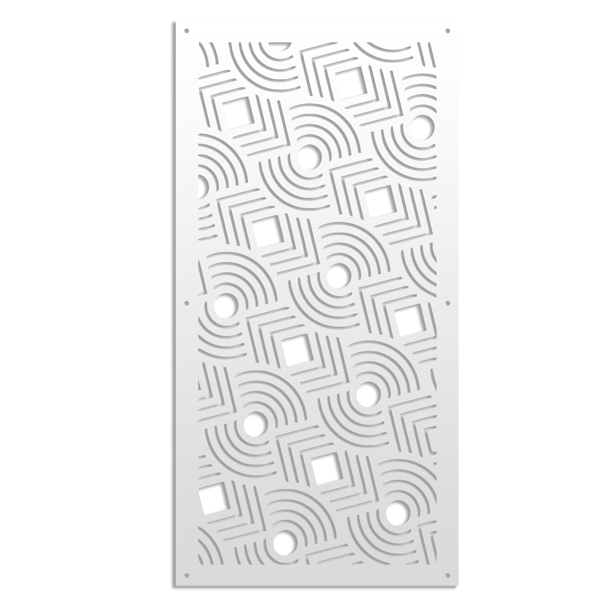 AIM - Pannello in PVC traforato - Parasole Misura: 47x94 cm, Colore: bianco