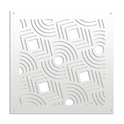 AIM - Pannello in PVC traforato - Parasole Misura: 98x98 cm, Colore: bianco