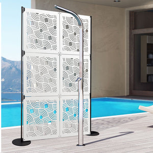 AIM - Pannello in PVC traforato - Parasole Colore: bianco, Misura: 73x73 cm