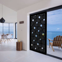 AIM - Pannello in PVC traforato - Parasole Misura: 50x150 cm, Colore: nero