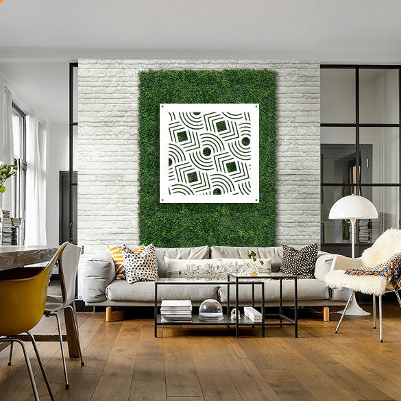 AIM - Pannello in PVC traforato - Parasole Misura: 98x98 cm, Colore: bianco