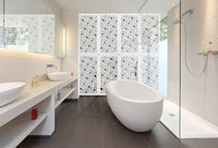 AIM - Pannello in PVC traforato - Parasole Colore: bianco, Misura: 98x198 cm