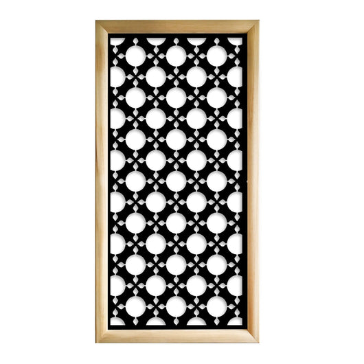 ALADIN - Moduli Decorativi in Legno e PVC Misura: 73x148 cm, Colore: nero