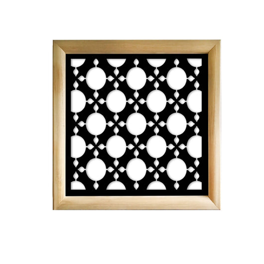 ALADIN - Moduli Decorativi in Legno e PVC Colore: nero, Misura: 73x73 cm
