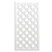 ALADIN - Pannello in PVC traforato - Parasole Colore: bianco, Misura: 47x94 cm