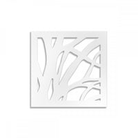 ALBERO - Pannello in PVC traforato - Parasole Misura: 73x73 cm, Colore: bianco