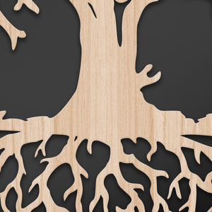 ALBERO DELLA VITA - Quadro arredo LASERCUT composito Legno e PVC Misura: 60x60 cm