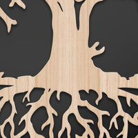 ALBERO DELLA VITA - Quadro arredo LASERCUT composito Legno e PVC Misura: 40x40 cm