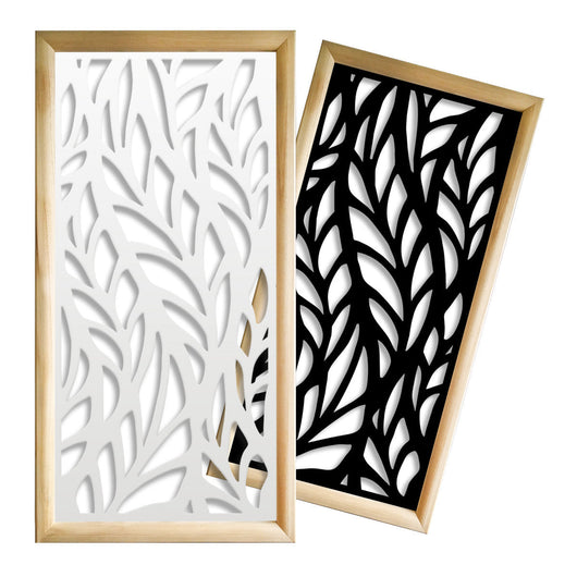 ALGA - Moduli Decorativi in Legno e PVC Colore: bianco, Misura: 47x94 cm