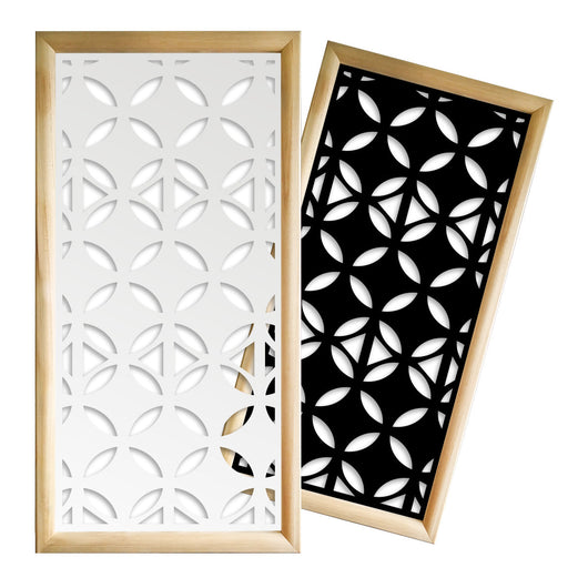 ALIEN - Moduli Decorativi in Legno e PVC Colore: bianco, Misura: 47x94 cm