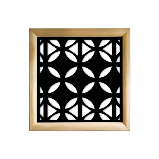 ALIEN - Moduli Decorativi in Legno e PVC Misura: 73x73 cm, Colore: nero
