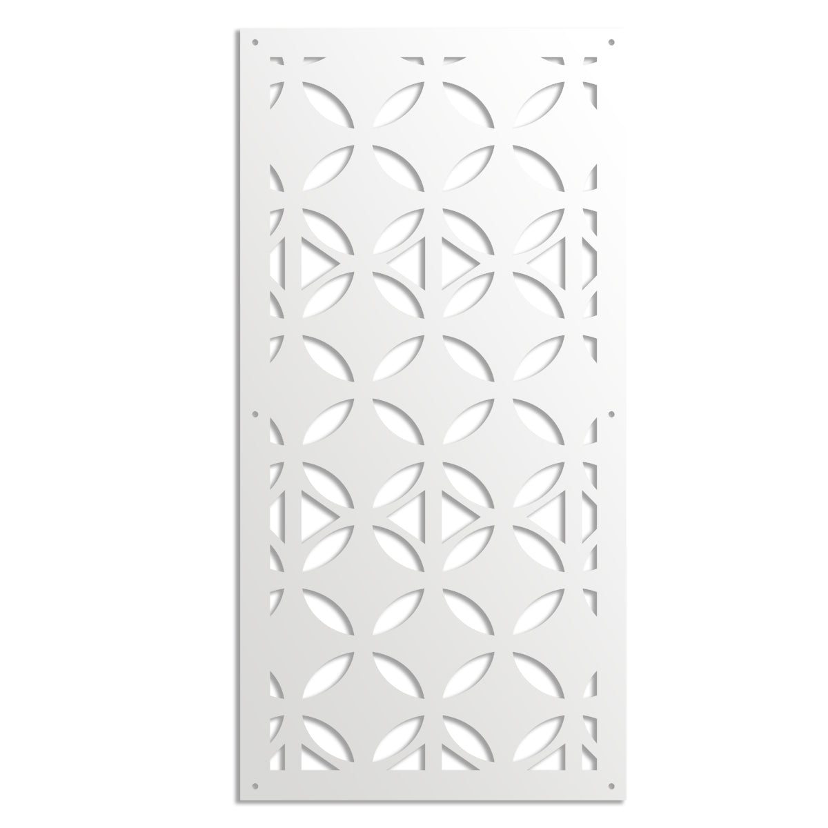 ALIEN - Pannello in PVC traforato - Parasole Misura: 47x94 cm, Colore: bianco