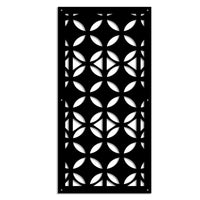 ALIEN - Pannello in PVC traforato - Parasole Misura: 73x148 cm, Colore: nero