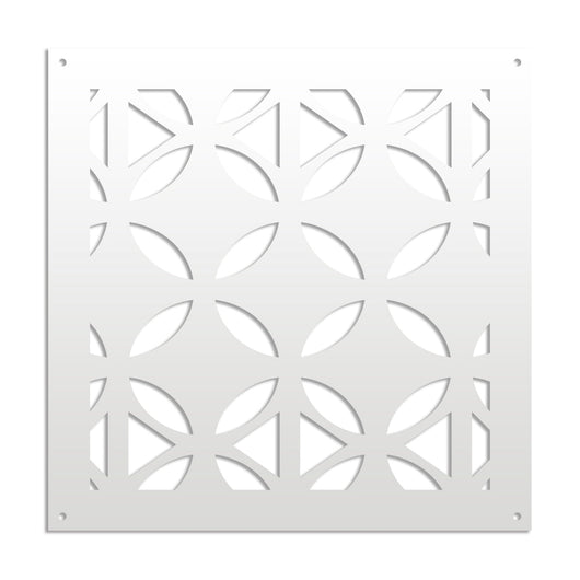 ALIEN - Pannello in PVC traforato - Parasole Misura: 98x98 cm, Colore: bianco