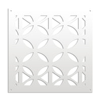 ALIEN - Pannello in PVC traforato - Parasole Colore: bianco, Misura: 48x48 cm