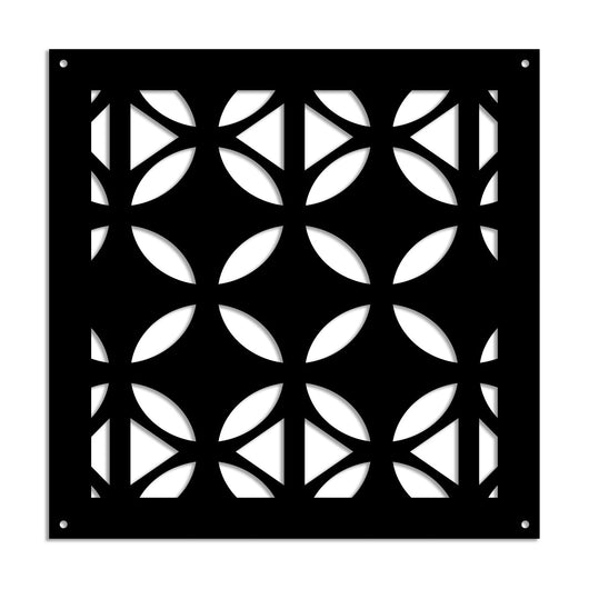 ALIEN - Pannello in PVC traforato - Parasole Colore: nero, Misura: 73x73 cm