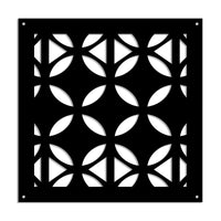 ALIEN - Pannello in PVC traforato - Parasole Misura: 73x73 cm, Colore: nero