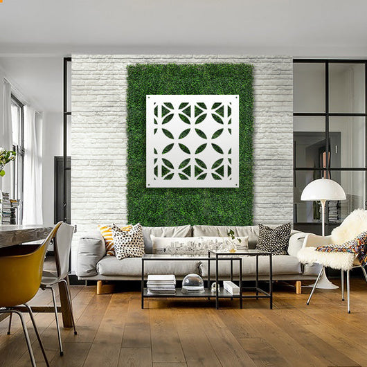 ALIEN - Pannello in PVC traforato - Parasole Misura: 73x73 cm, Colore: bianco