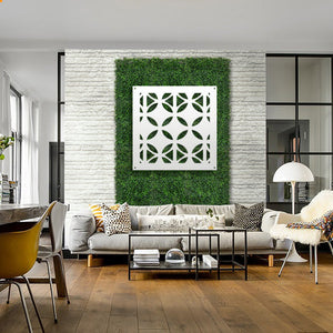 ALIEN - Pannello in PVC traforato - Parasole Misura: 98x98 cm, Colore: bianco