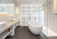 ALIEN - Pannello in PVC traforato - Parasole Misura: 47x94 cm, Colore: bianco