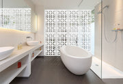 ALIEN - Pannello in PVC traforato - Parasole Misura: 50x150 cm, Colore: bianco
