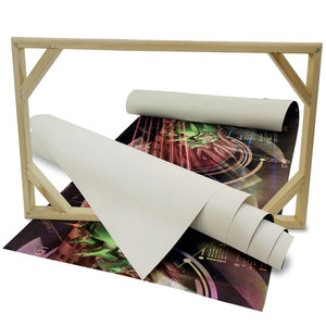 ALIEN Abstraction - Quadro Canvas su telaio in legno Misura: 100x70 cm