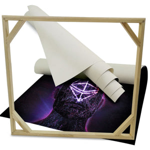 ALIEN Abstraction 101 - Quadro Canvas su telaio in legno Misura: 80x80 cm