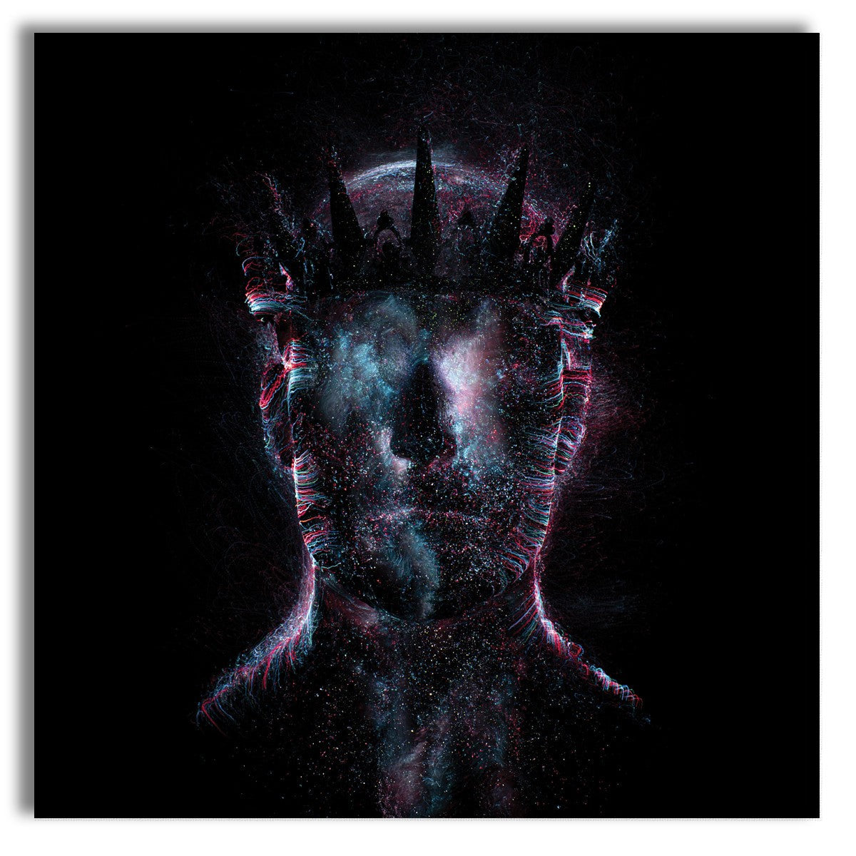 ALIEN Abstraction 102 - Quadro Canvas su telaio in legno Misura: 80x80 cm