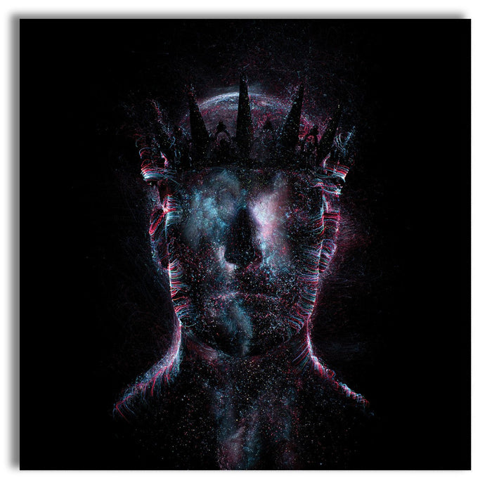 ALIEN Abstraction 102 - Quadro Canvas su telaio in legno Misura: 80x80 cm