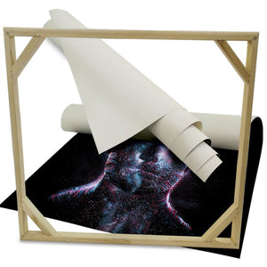 ALIEN Abstraction 102 - Quadro Canvas su telaio in legno Misura: 80x80 cm