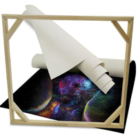 ALIEN Abstraction 103 - Quadro Canvas su telaio in legno Misura: 130x130 cm