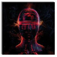 ALIEN Abstraction 104 - Quadro Canvas su telaio in legno Misura: 80x80 cm