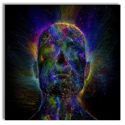 ALIEN Abstraction 105 - Quadro Canvas su telaio in legno Misura: 100x100 cm