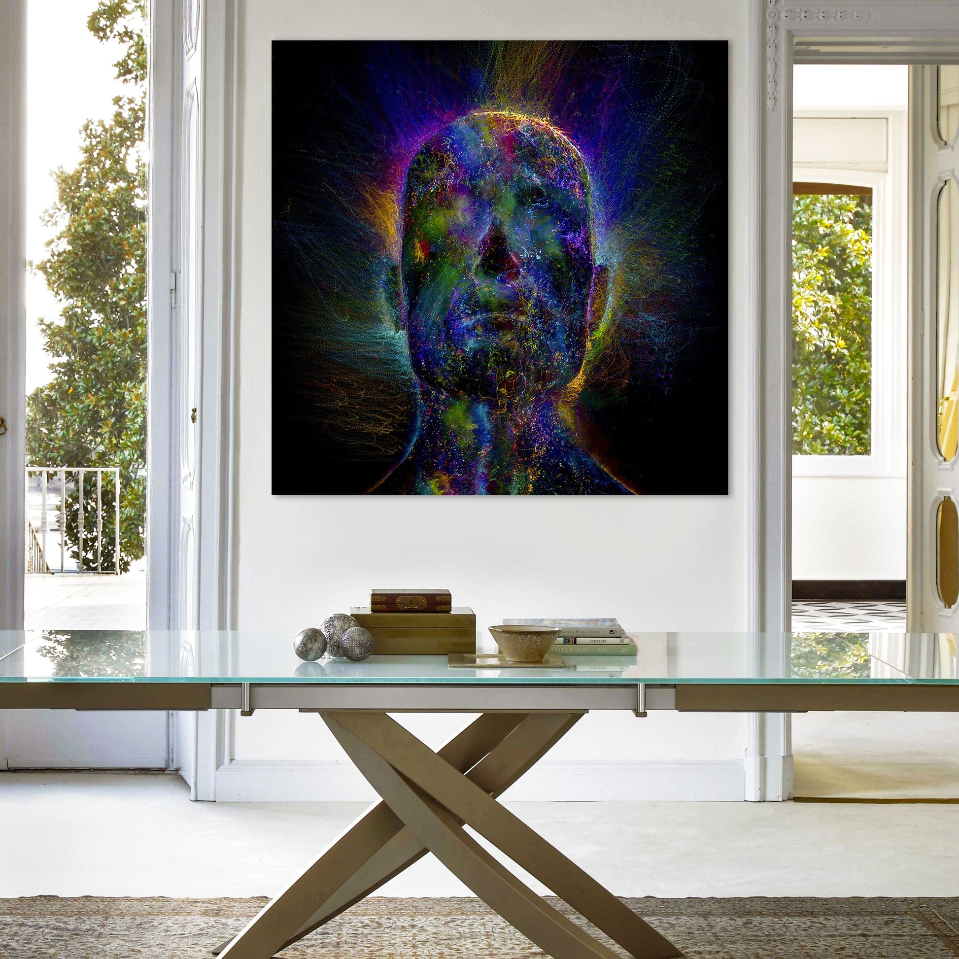 ALIEN Abstraction 105 - Quadro Canvas su telaio in legno Misura: 80x80 cm
