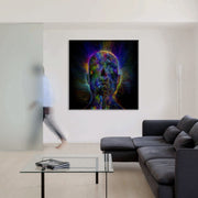 ALIEN Abstraction 105 - Quadro Canvas su telaio in legno Misura: 80x80 cm
