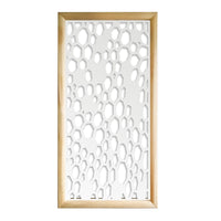 ALVEARE - Moduli Decorativi in Legno e PVC Misura: 47x94 cm, Colore: bianco