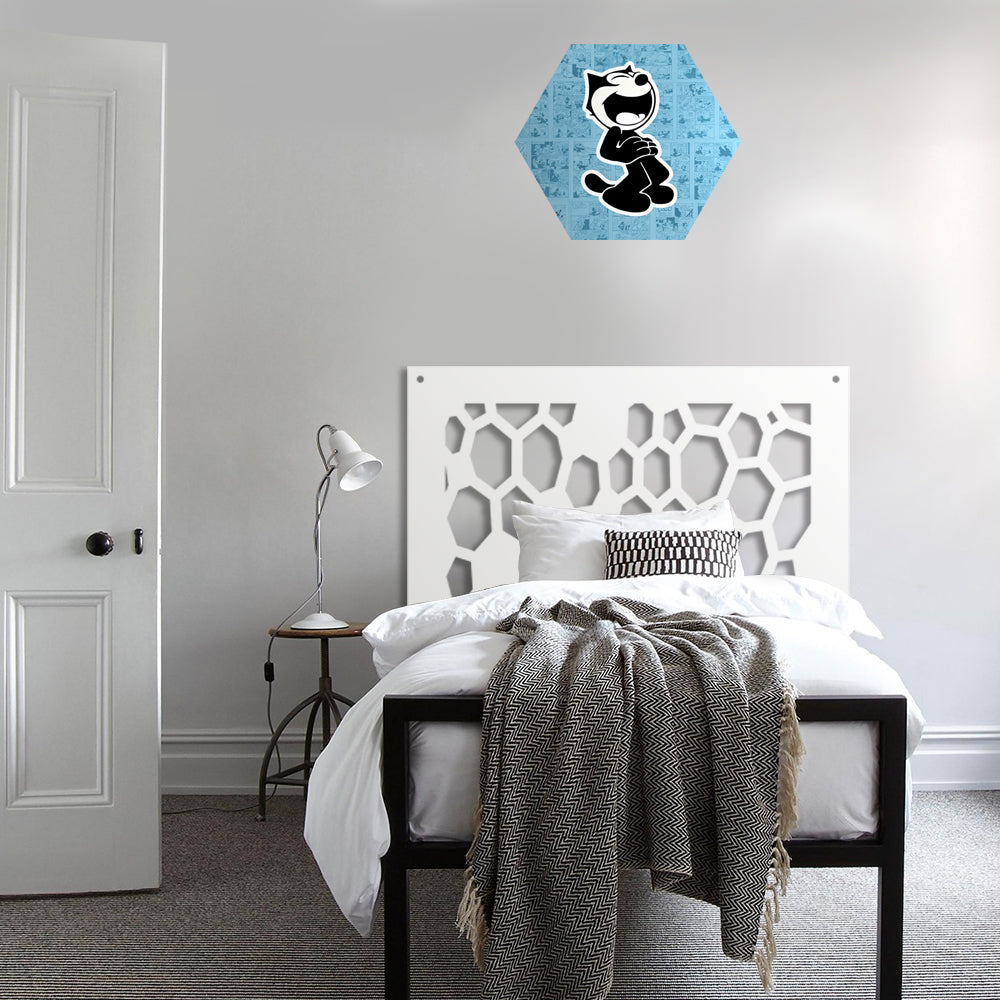 ALVEARE - Pannello in PVC traforato - Parasole Colore: bianco, Misura: 98x98 cm